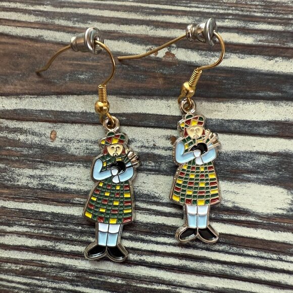 Holiday Earrings - Pipers Piping - 12 Days of Christmas #11 - Picture 3 of 4